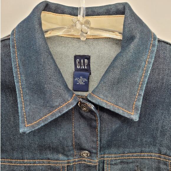 Gap Vintage y2k Blue Denim Basic Classiccore Jean Jacket - Picture 6 of 14